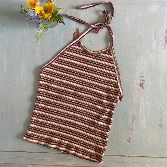 American Eagle Outfitters Tops - American Eagle Boho Halter Top